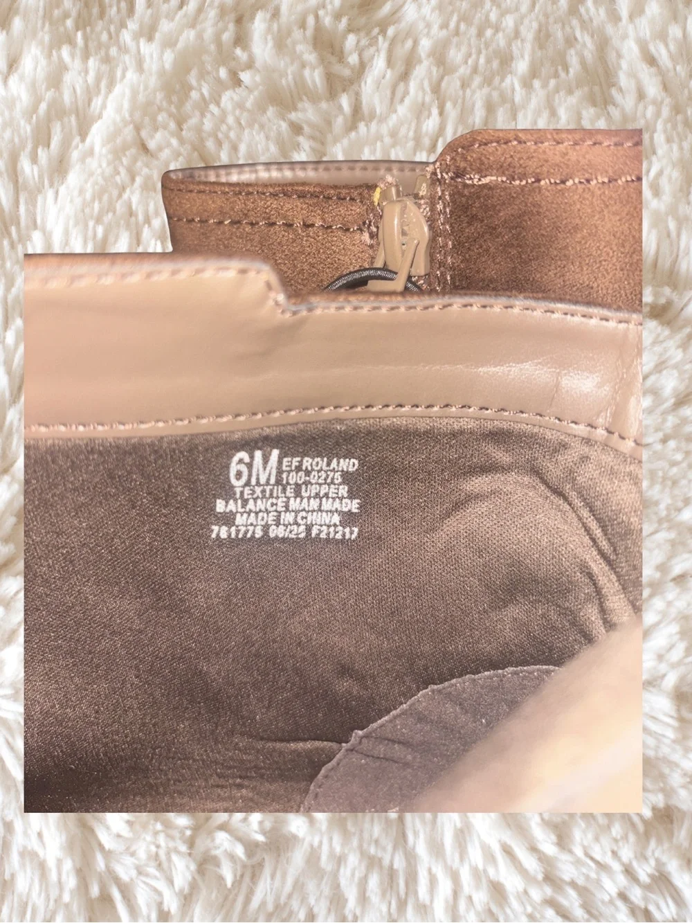 East 5th Tan Suede Wedge Ankle Booties with Buckle Detail